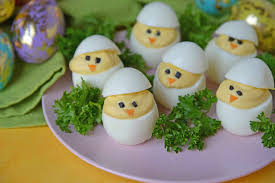 Your ultimate restaurant and supermarket survival guide is here! Deviled Egg Chicks Classic Deviled Eggs For Easter