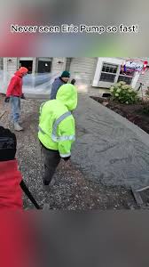 Never seen Eric Pump so fast ! #xyzbca #youtube #fyp #viral #concrete  #construction #diy #viral #worklife #victoryoutdoorservice #vlog