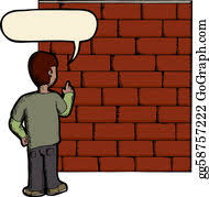 Does it bother you when you give a good answer on a discussion and it doesn't get a reply? Sprechen Backsteinmauer Clipart Lizenzfrei Gograph