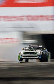 Full Tilt Vaughn Gittin Jr 2018 Ford Mustang Rtr Fd Long Beach 2018 Photo By Larry Chen Drifting Cars Formula Drift Drift Cars
