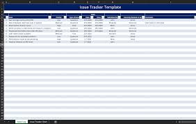 The excel spreadsheet app lets you create, view, edit, and share your files with others quickly and easily. Issue Tracker Template In Excel