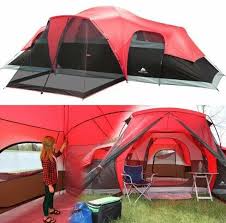 Large Tent Camping Outdoor Ozark Trail 3 Room 10 Person Waterproof Ebay Family Tent Camping Large Tent Camping Outdoor Tent