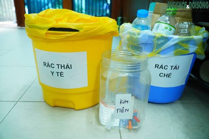 Cách phân loại và xử lý rác thải y tế tại nhà người dân cần biết