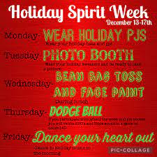 Holiday spirit week ideas