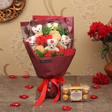 Chocolate is a historic valentine's day tradition. Tied Ribbons Valentine Gifts For Girls Girlfriend Wife Her Special Gift Combo Bouquet Of Red And