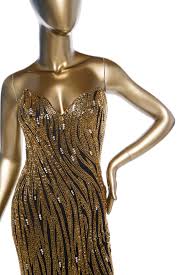 Bob Mackie Beaded Strapless Dress