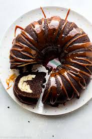 Add the oil, cocoa, and this cake is super easy to make and was a huge hit at christmas dinner. Chocolate Cream Cheese Bundt Cake Sally S Baking Addiction
