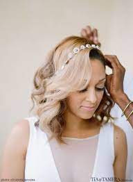 27 Lovely Looks 3 Tips For Brides With Shorter Hair Short Hair Bride Headband Hairstyles Short Hair Styles