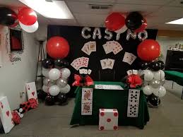 Bring guests back to the time when they first became husband and wife by throwing a decade party. Casino Theme Anniversary Party Casino Party Decorations Casino Theme Parties Casino Party Games
