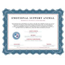 Emotional Support Animal Certificate United Service Dog Emotional Support Animal Emotional Support Dog Support Animal