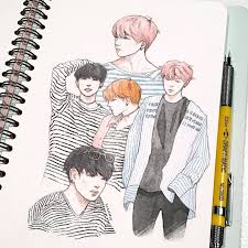 Stripes A Concept Happy Jimin Day Tools Mossery Sketchbook Digital Color W Ps Bts Jimin Btsfanart Jiminfanart Fanart De Jimin Bts Fanart Desenho