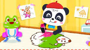 Baby Panda S Coloring Book Play Animal Coloring And Learn Colors Babybus Gameplay Video Youtube