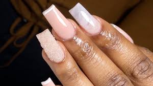 Purple acrylic nails acrylic nail powder purple nails pretty nail colors pretty nail designs finger nail art dope nails square nails gorgeous nails. How To Create A Full Set Of Acrylic Nails Slim French Tapered Square Youtube