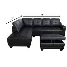Roundhill furniture bergen fabric sectional sofa. Sectionals Living Room Furniture The Home Depot