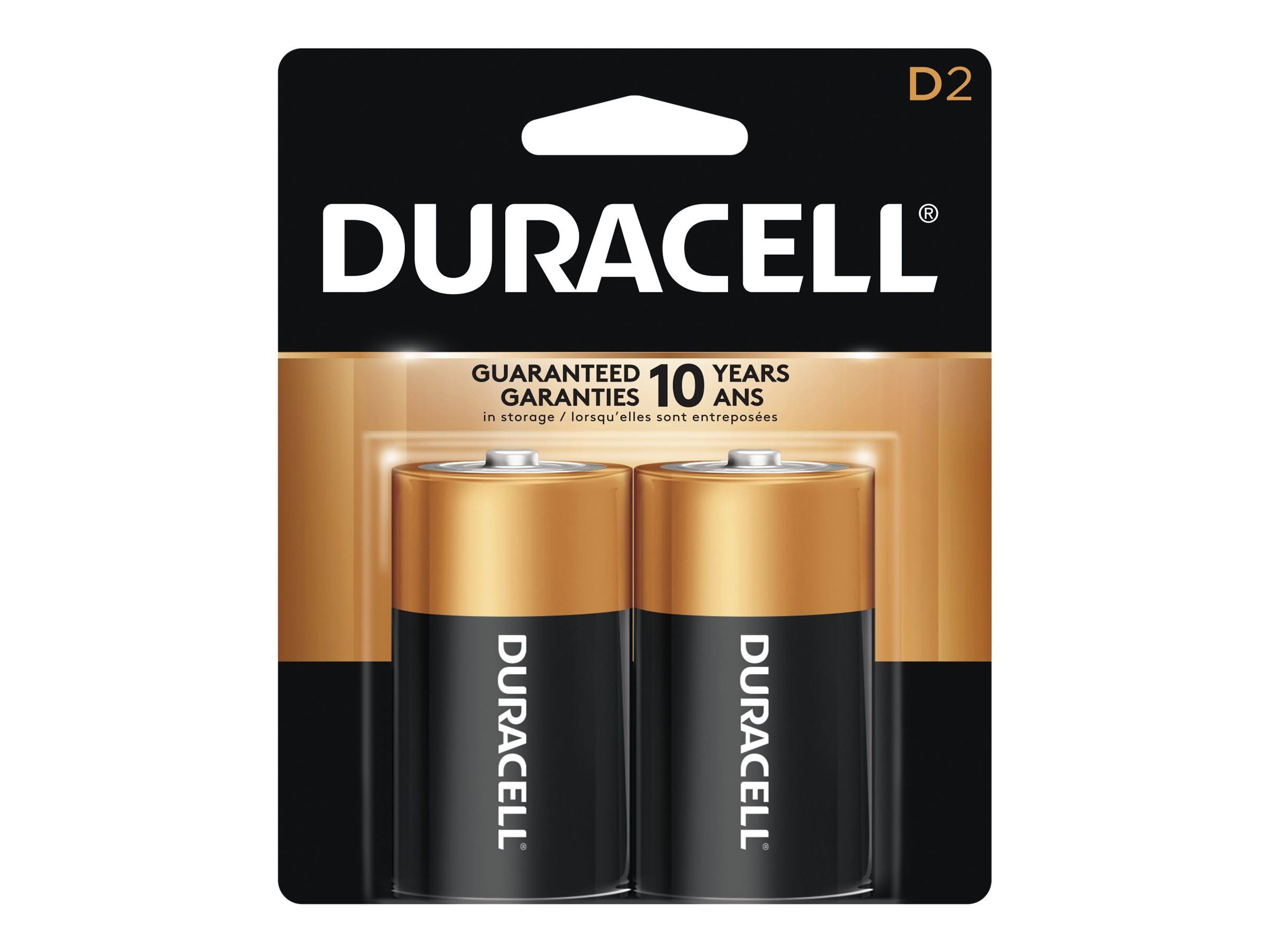 D Duracell Coppertop Alkaline Batteries
