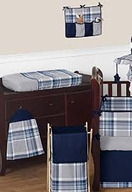 Rustic boys wall art set of two. Sweet Jojo Designs 9 Piece Rustic Designer Navy Blue And Gray Boys Plaid Baby Bedding Crib Set Farmhouse Goals