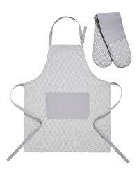 Best reviews guide analyzes and compares all oven gloves of 2021. Grey Geo Apron And Oven Glove Set Premier Man