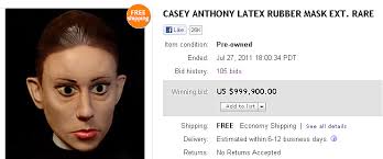 Update: Casey Anthony Mask On eBay