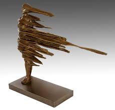 Contemporary Art Bronze Sculpture Unwavering Martin Klein The art of forming solid objects that represent a thing, person, idea, etc.