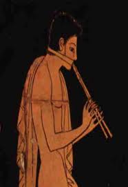 H Moysikh Sto Arxaio Tragiko Drama Male Sketch Art Hellenistic