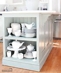 D h x 27 in. Kitchen Island Painted Ascp Duck Egg Blue Remodelando La Casa