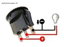 Electricite Interrupteur Lumineux Rond 12v Bleu