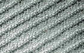 The classic fair isle stitching and snowflake patterns are perfect for wearing during the cold winter months. Diagonal Rib Stitch Knitting Patterns