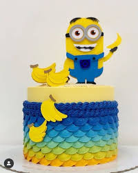 For this cake i used 20cm (7.87 inches) round cake tins and trimmed them down to 16cm (6.3 inches). 20 Minion Birthday Cakes