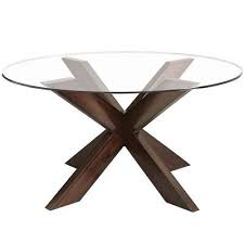 Transitional style genoa collection round coffee table with shelf overall assembled dimensions: Simon X Coffee Table Base Espresso Glass Top Table Round Glass Table Dining Table Bases