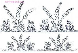 Your patterns stored in one place. Free Embroidery Pattern Hollyhock Borders C1940 Embroidery Patterns Embroidery Flowers Pattern Embroidery Patterns Free