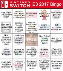 I've always wanted to make an e3 bingo card. My Switch E3 2017 Bingo Card Http Bit Ly 2lnzap3 Nintendo Super Mario Switch Bingo Cards Metroid