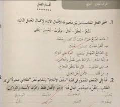 حلول كتاب النشاط من صفحة 22 ولغاية صفحة 46 لمادة اللغة العربية الصف الرابع الفصل الثاني 2017 2018