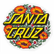 Find the perfect santa cruz longboard to suit your needs from boards on nord. Santa Cruz Skateboards Santa Cruz Poppy Dot Skateboard Sticker Accessories From Native Skate Store Uk