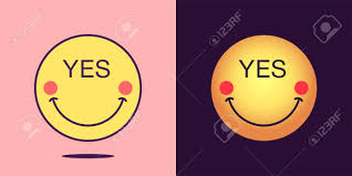 The scale shows a series of faces ranging from a happy face at 0, or no hurt, to a crying face at 10, which represents hurts like the worst pain imaginable. Emoji Face Icon With Phrase Yes Emoticon With Text Yes Set Of Cartoon Faces Emotion Icon For Social Media Communication Funny Sticker And Good Sign For Print Vector Illustration Royalty Free Cliparts