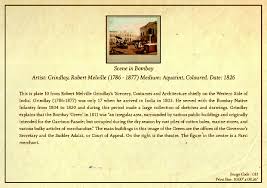 Lithograph- Scene in Bombay - Bombay 100 Years Ago