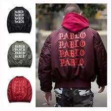 Pablo Pablo Pablo Bomber Jacket Pablo Jacket Bomber Coat Pablo Kanye