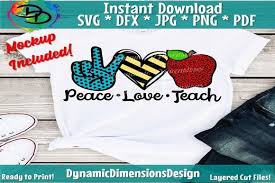 Download Peach Love Teach Graphic By Dynamicdimensions Creative Fabrica In 2020 Teacher Quotes Funny Peace And Love Teacher Favorite Things PSD Mockup Templates
