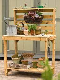 make your own potting bench garden work bench potting bench pallet diy