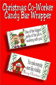Give them out with a personalized message from your family to theirs with these party favors. Christmas Co Worker Candy Bar Wrapper Printable Christmas Gifts For Coworkers Christmas Candy Bar Candy Bar Wrappers
