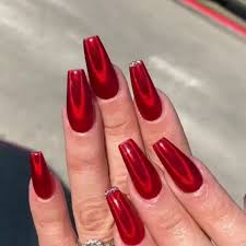 Coffin nails range from short to long in length, are tapered at the ends, and are squared off (like a coffin). 40 Red Nails Ideas To Try This Year