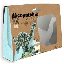 Mini Kit Dinosaure A Decorer Collage Papier Decopatch Economiza tus compras con vinted, ahorra y gana. mini kit creatif dinosaure a decorer par collage de papier decopatch