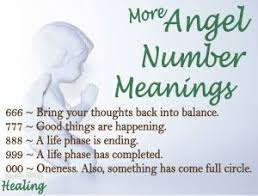Numerology Angel Number Meanings 666 777 888 999 000