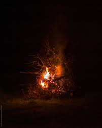 Big Bonfire Burning In The Night