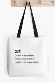 Art Definition Meaning Tote Bag By Mihoki Minimalist Graphic Design Tote Bag Design Tote Bag