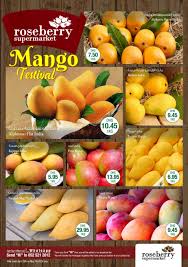 Roseberry Supermarket Mango Festival Offer Valid From 25th April To 7th May 2018 Fresh Vegetables Offer Val Grocery Ads Supermarket Construction Logo Design