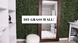 Diy backdrop | flower grass wall. Diy Cheap Grass Wall Glam Room Office Decor Youtube
