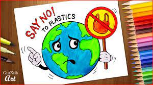 Disposable cellophane and polythene package prohibition sign. Plastic Mukt Bharat Drawing Stop Plastic Bags Pollution Poster Making Project Ideas Youtube