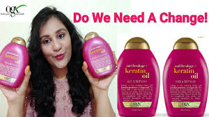 For all hair types, this formula delivers smooth, silky, touchable locks. Ogx Anti Breakage Keratin Oil Shampoo Conditioner Review Ogx Shampoo And Conditioner Youtube