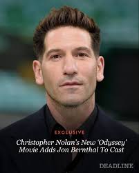 EXCLUSIVE: Christopher Nolan's adaptation of #TheOdyssey is adding to its  already stellar cast as sources tell Deadline that #JonBernthal is boarding  the film. He joins a cast that includes Matt Damon, Tom
