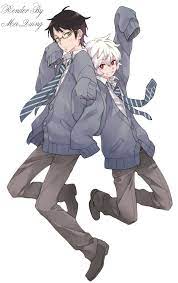 render kuga yuuma x mikumo osamu アニメ 作画 かわいいスケッチ キャラクター イラスト